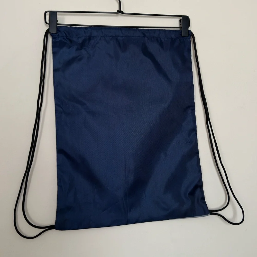 New York Yankees Logo Drawstring Bag: Lightweight Polyester Backpack